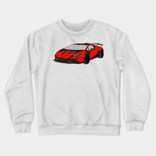Lamborghini Huracan STO Selfmade car RED/BLACK Crewneck Sweatshirt